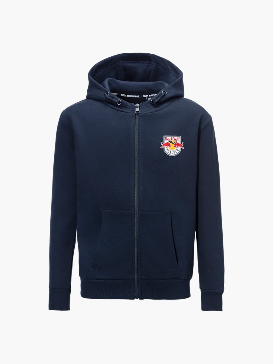Sweat à capuche zippé Crest pour enfant (ECM24024): EHC Red Bull München
