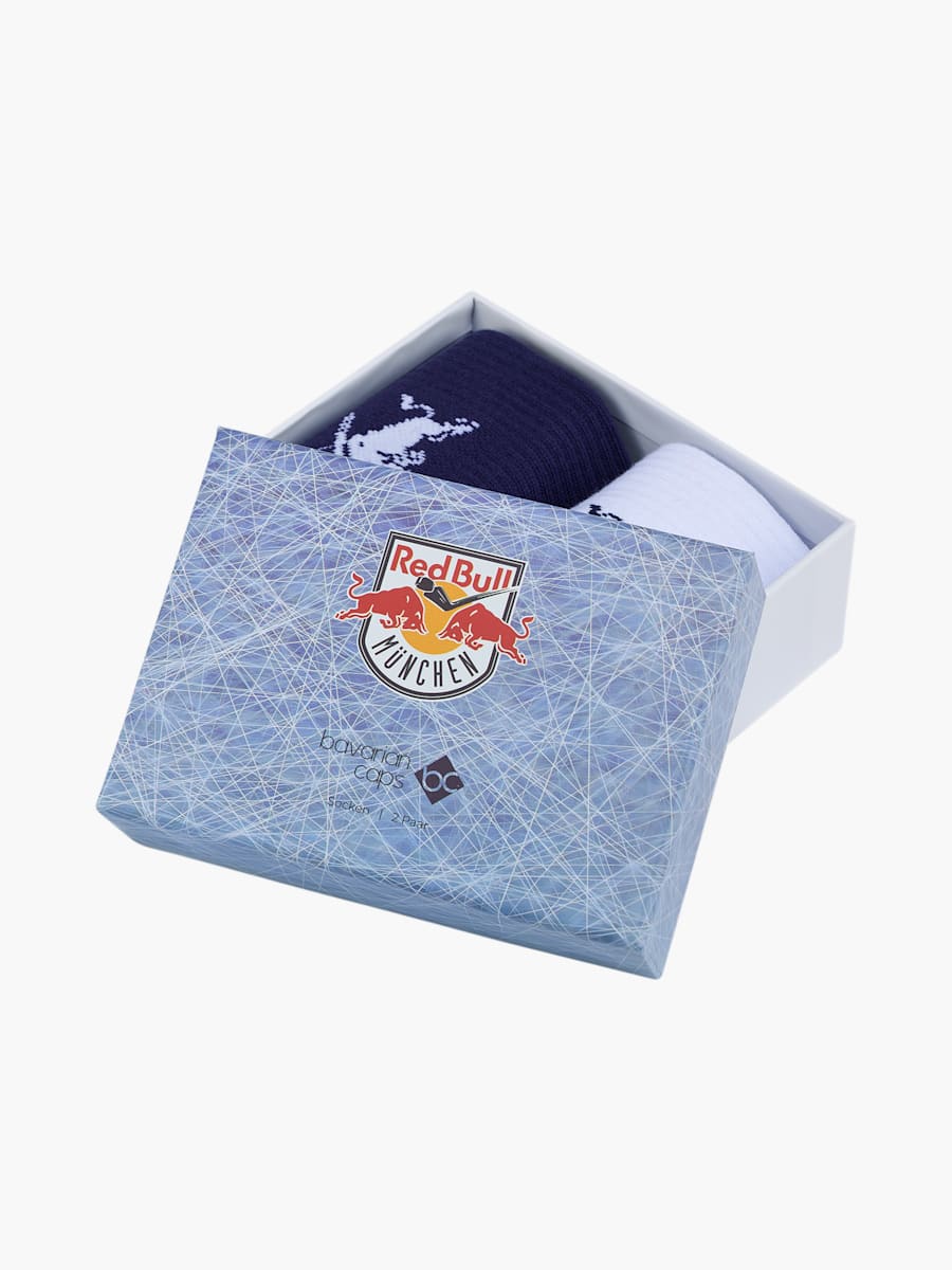 ECM x Bavarian Caps 2-Pack Socks Box (M-ECM26006): EHC Red Bull München