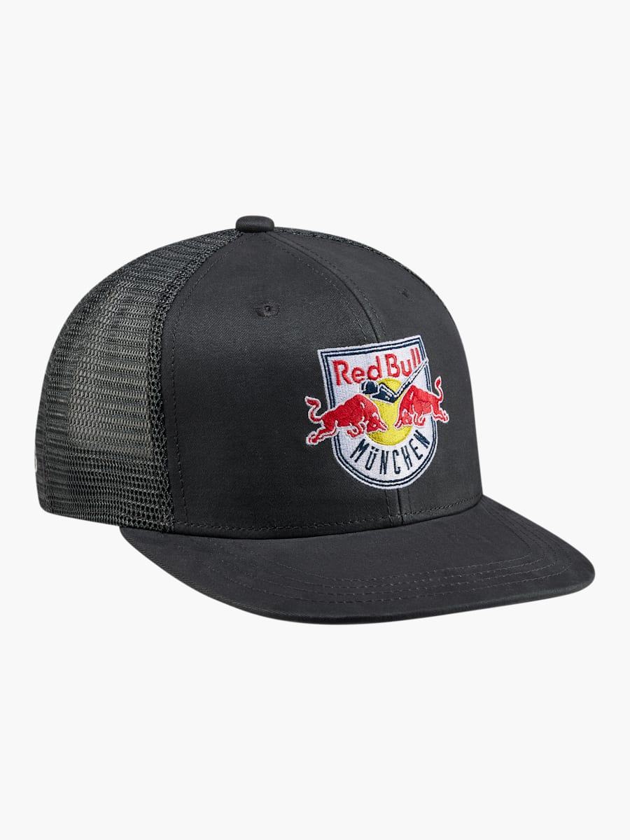 ECM x Bavarian Caps Black Flat Cap (M-ECM26010): EHC Red Bull München