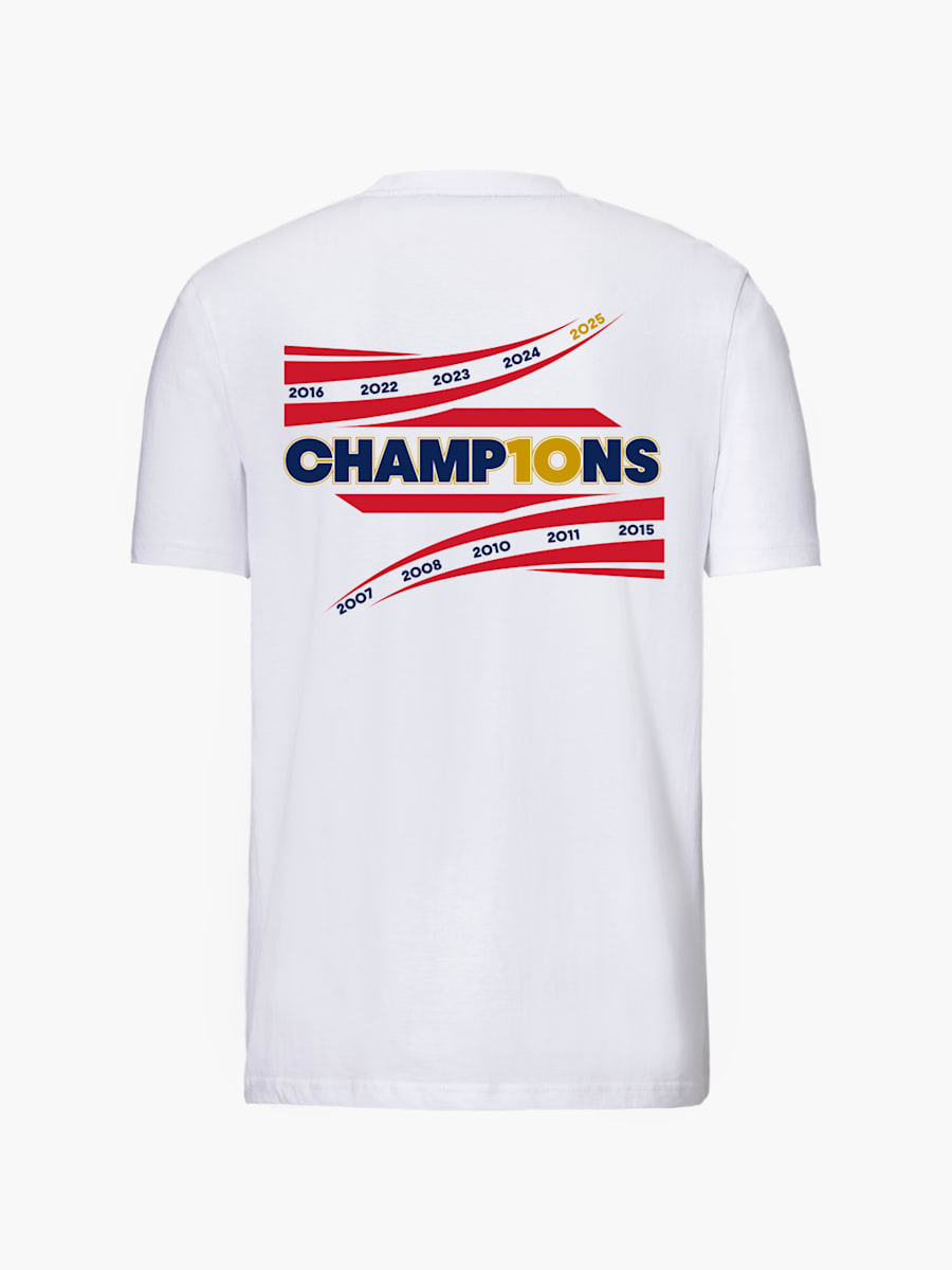 ECS 10th Championship T-Shirt (M-ECS25051): EC Red Bull Salzburg