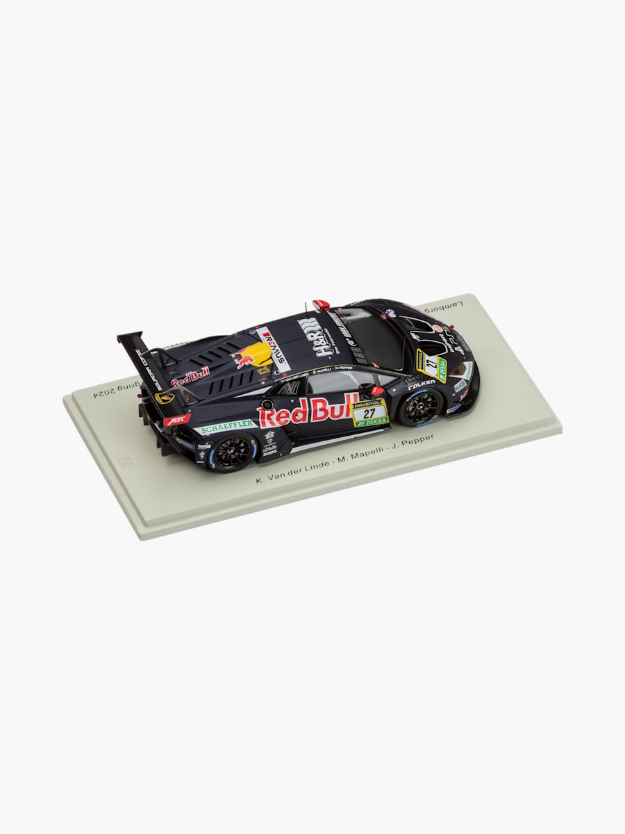 1:43 Lamborghini Huracán GT3 EVO2 RED BULL TEAM ABT 5th 24H Nürburgring 2024 K. Van der Linde - M. Mapelli - J. Pepper (GEN25001):