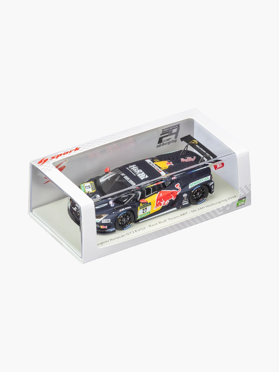 1:43 Lamborghini Huracán GT3 EVO2 RED BULL TEAM ABT 5th 24H Nürburgring 2024 K. Van der Linde - M. Mapelli - J. Pepper (GEN25001):