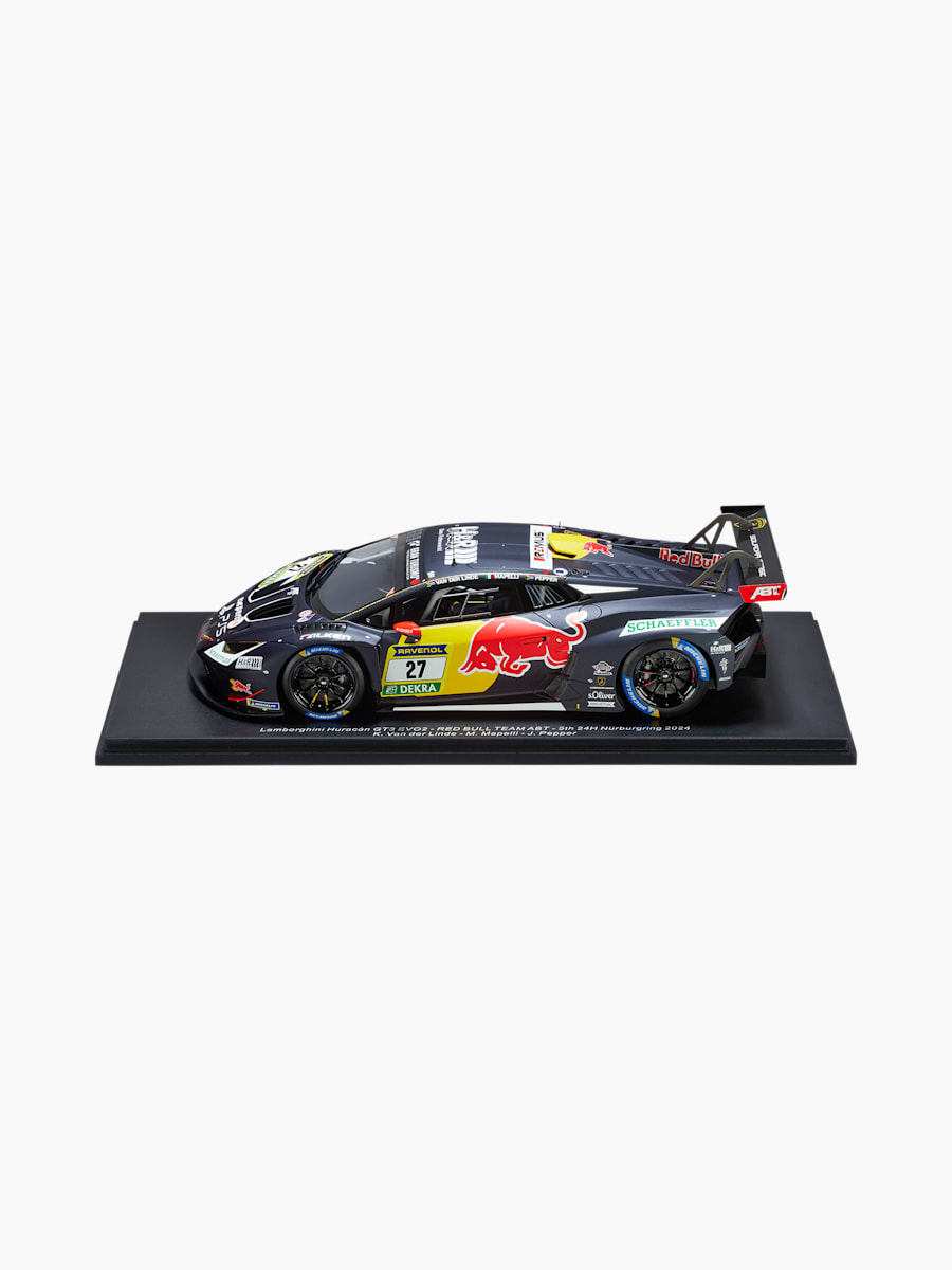 1:18 Lamborghini Huracán Red Bull Team Van der Linde, Mapelli, Pepper 2024 (M-GEN25014): 