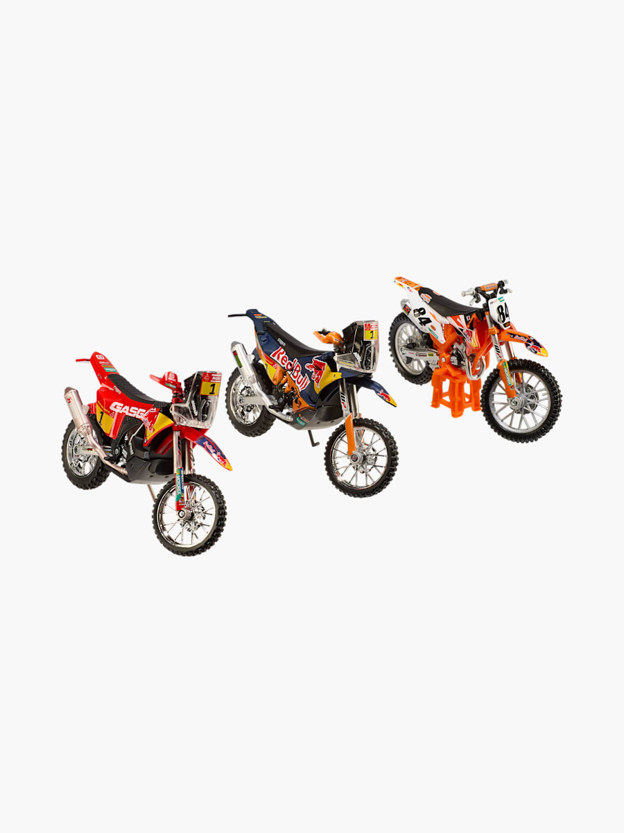 1:18 Red Bull KTM Factory Racing Bikes 3-Pack (M-GEN25046): Red Bull KTM Racing Team
