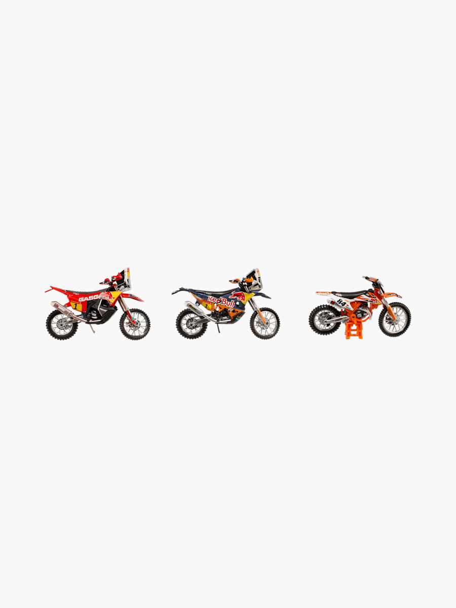 1:18 Red Bull KTM Factory Racing Motorräder 3er-Pack (M-GEN25046): Red Bull KTM Racing Team