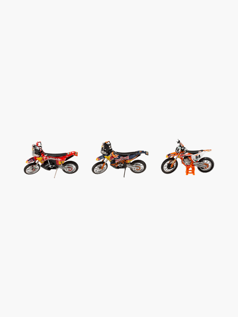 1:18 Red Bull KTM Factory Racing Motorräder 3er-Pack (M-GEN25046): Red Bull KTM Racing Team