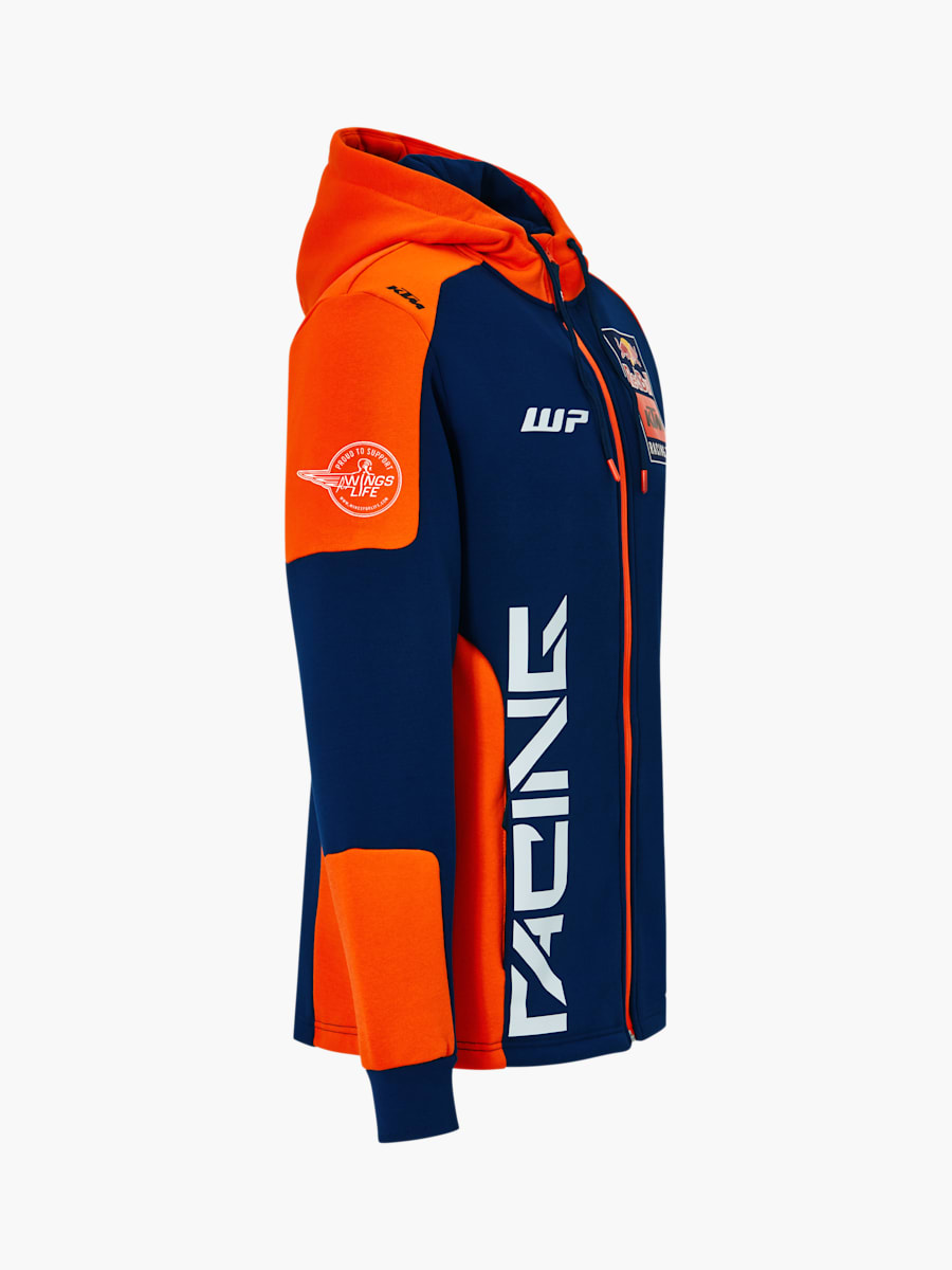 Sudadera con capucha y cremallera de réplica del equipo (KTM24061): Red Bull KTM Racing Team