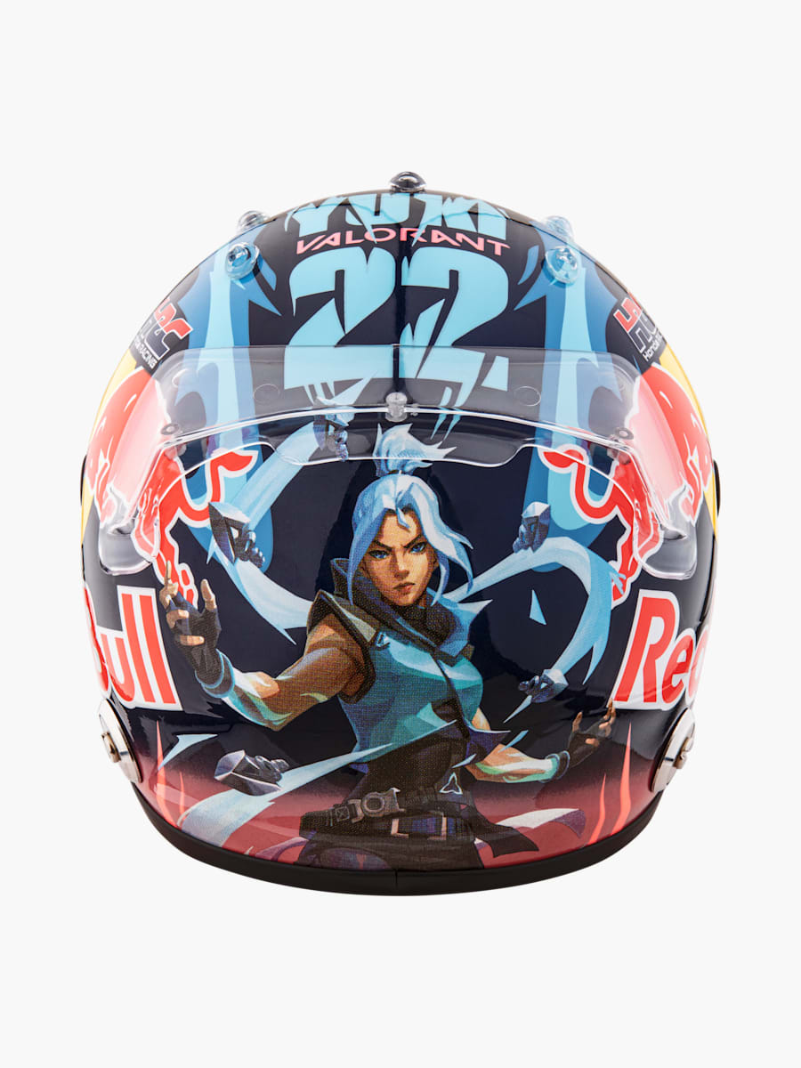 1:2 Yuki Tsunoda Belgian GP 2024 Mini Helmet (RAB24060): Visa Cash App Racing Bulls