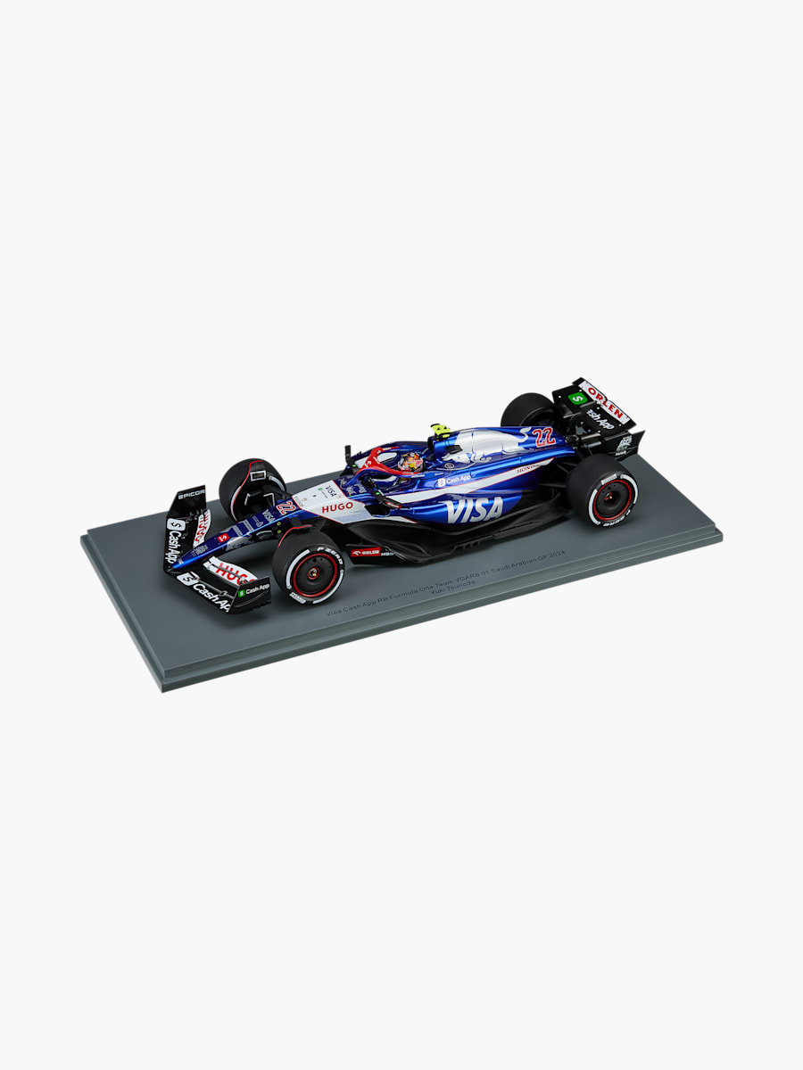 1:18 Visa Cash App Racing Bulls VCARB 01 Tsunoda Saudi Arabian GP 2024 (M-RAB25119): Visa Cash App Racing Bulls