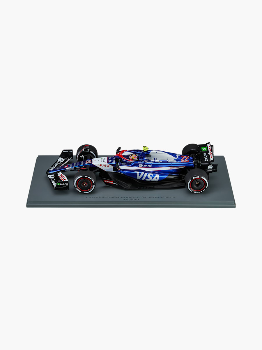 1:18 Visa Cash App Racing Bulls VCARB 01 Tsunoda Saudi Arabian GP 2024 (M-RAB25119): Visa Cash App Racing Bulls