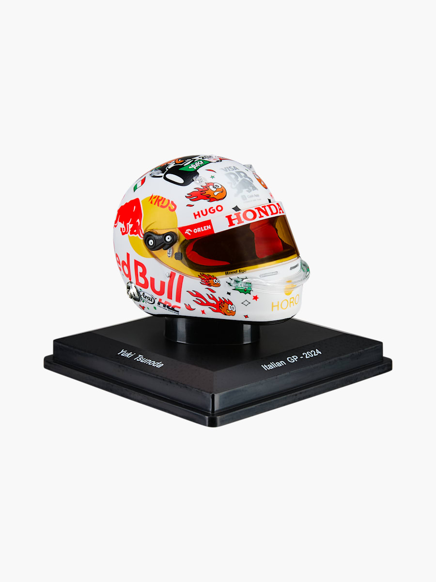 1:5 Yuki Tsunoda Italian GP 2024 Mini Helmet (M-RAB25121): Visa Cash App Racing Bulls