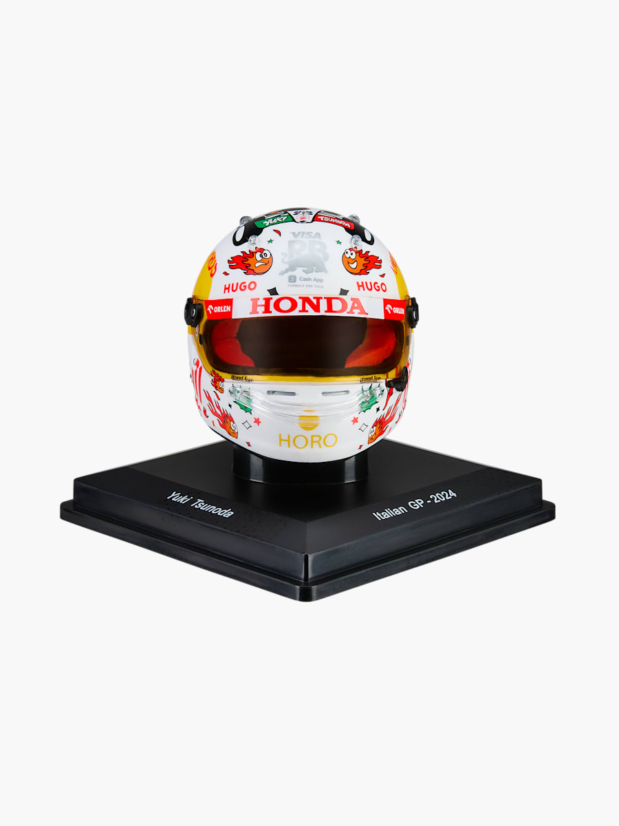 1:5 Yuki Tsunoda Italian GP 2024 Mini Helmet (M-RAB25121): Visa Cash App Racing Bulls