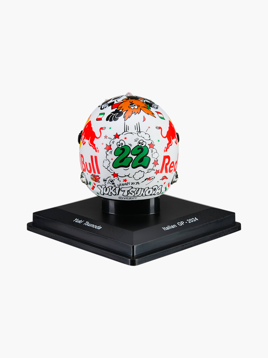1:5 Yuki Tsunoda Italian GP 2024 Mini Helmet (M-RAB25121): Visa Cash App Racing Bulls