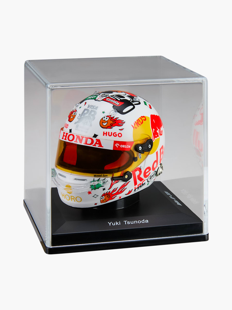 1:5 Yuki Tsunoda Italian GP 2024 Mini Helmet (M-RAB25121): Visa Cash App Racing Bulls