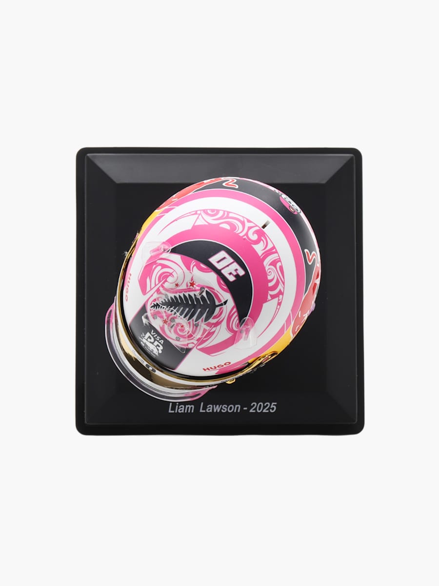 1:5 Liam Lawson 2025 Season Mini Helmet (M-RAB25137): Visa Cash App Racing Bulls