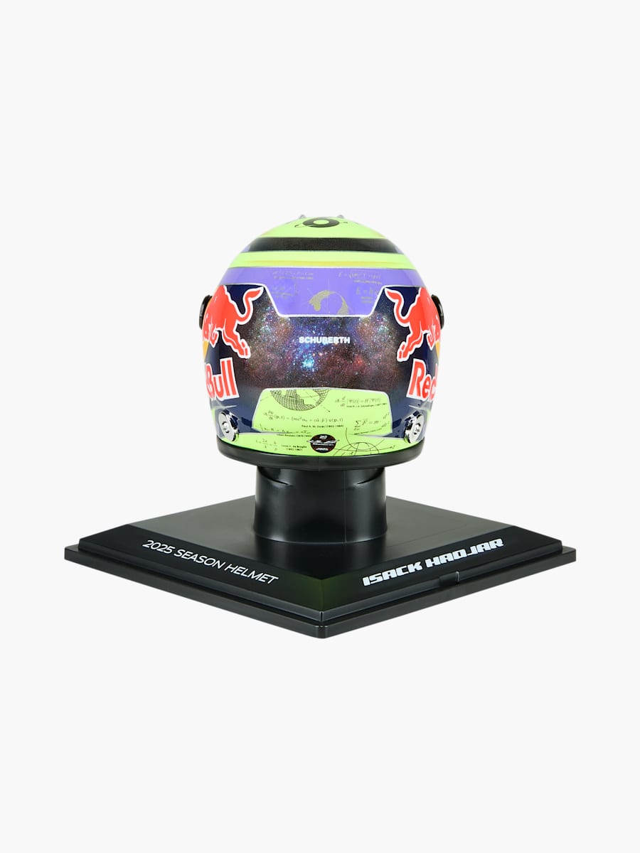 1:4 Isack Hadjar 2025 Season Mini Helmet (M-RAB25143): Visa Cash App Racing Bulls