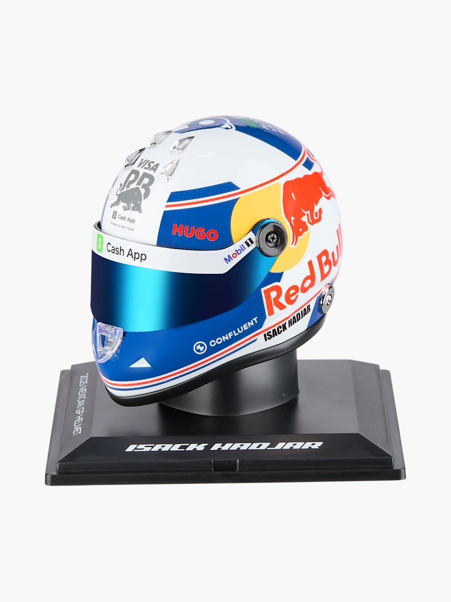 1:4 Isack Hadjar Mexico GP 2025 Mini Helm (M-RAB25162): Visa Cash App RB Formula One Team