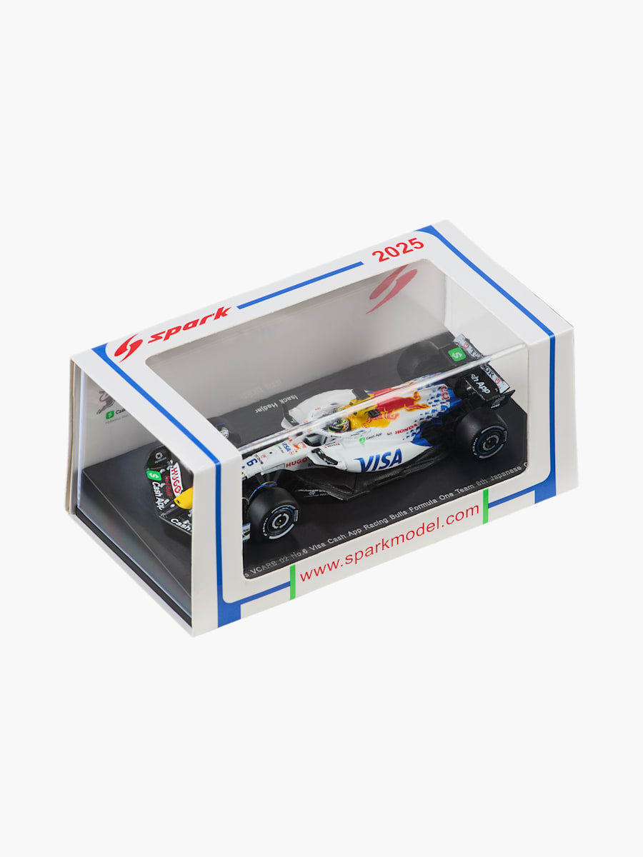 1:64 Visa Cash App Racing Bulls VCARB 02 Hadjar Japan GP 2025 (M-RAB25163): Visa Cash App RB Formula One Team