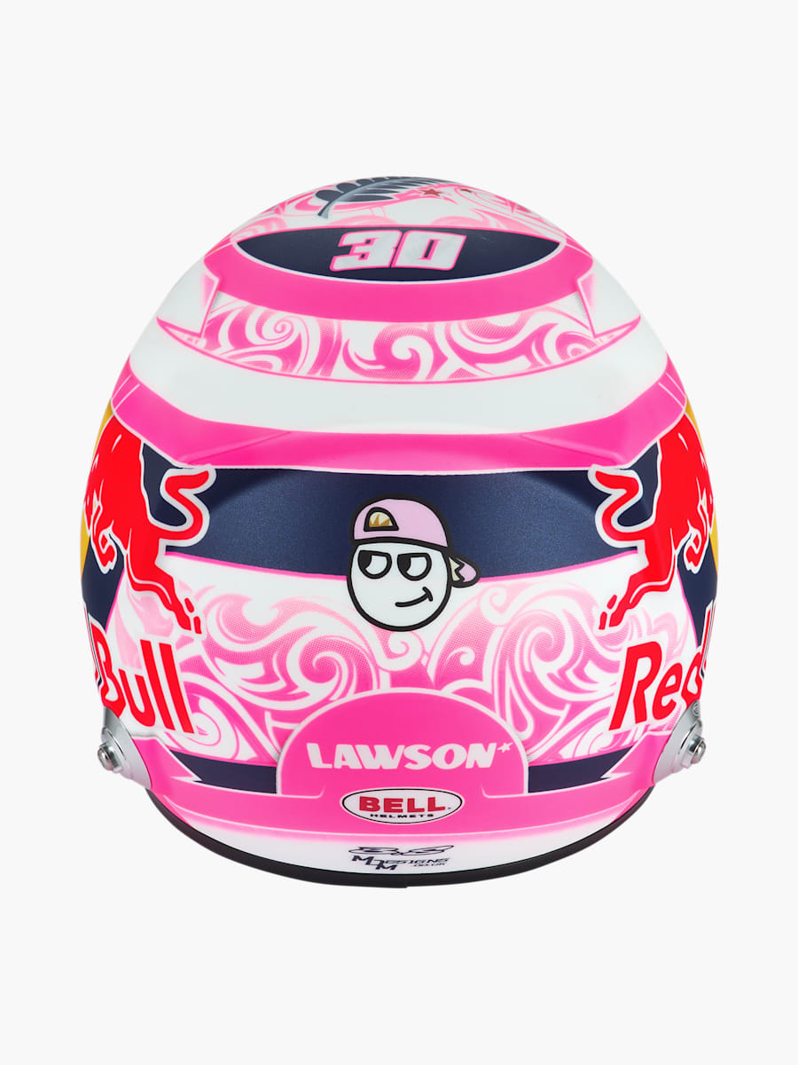 1:2 Liam Lawson 2025 Season Mini Helm (M-RBR25249): Visa Cash App Racing Bulls