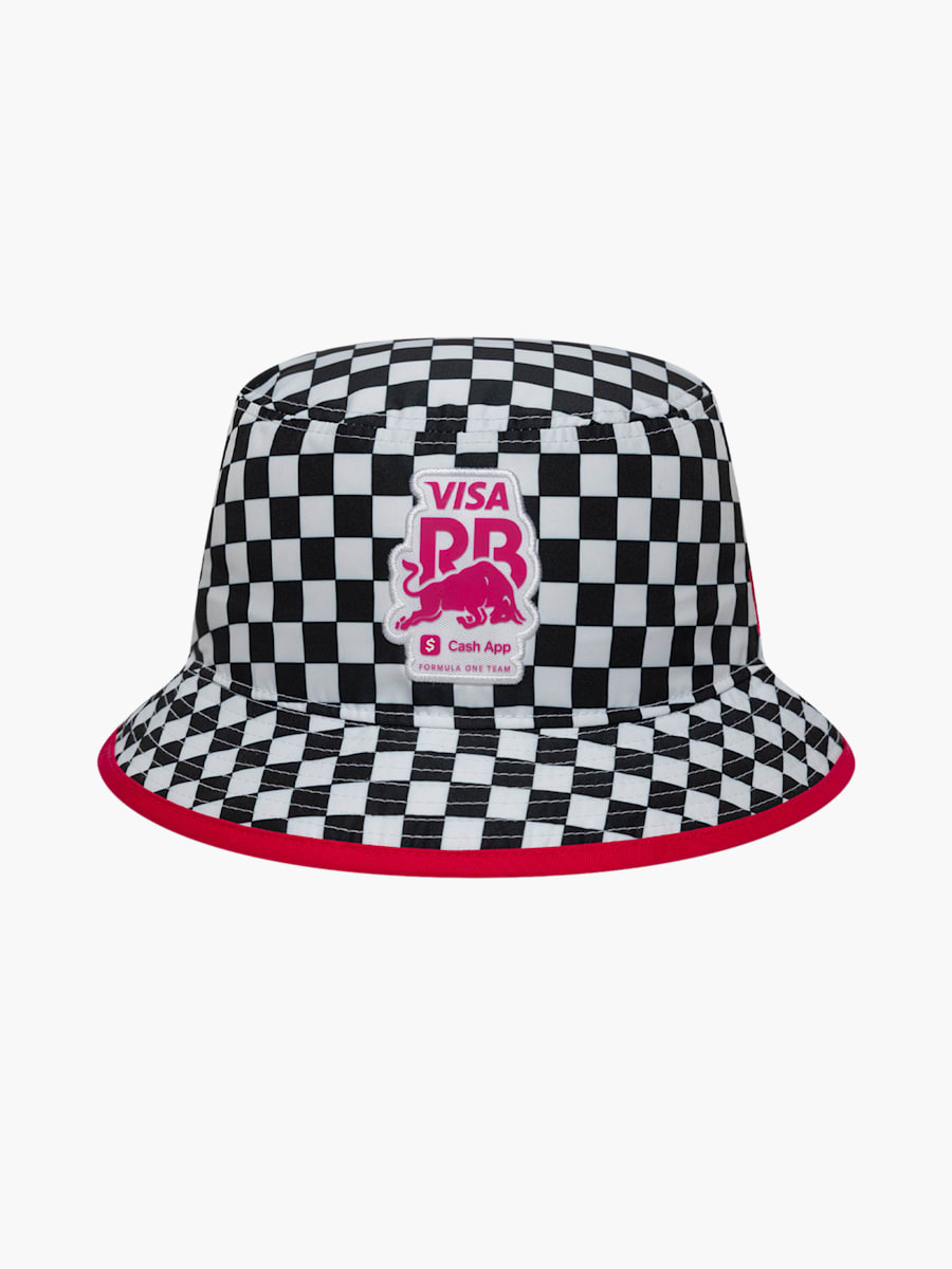 New Era Checkerboard Tapered Bucket Hat (M-RAB26007): Visa Cash App Racing Bulls