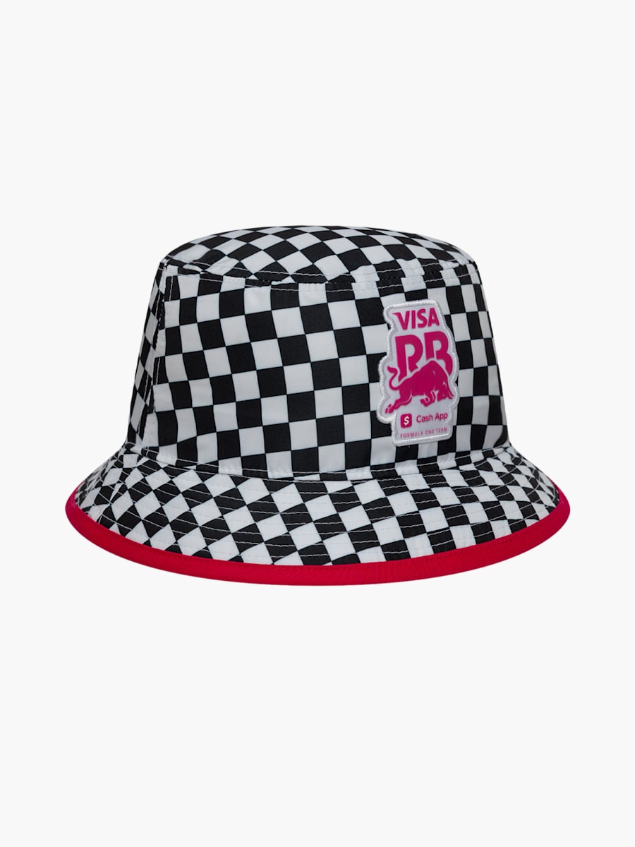 New Era Checkerboard Tapered Bucket Hat (M-RAB26007): Visa Cash App Racing Bulls