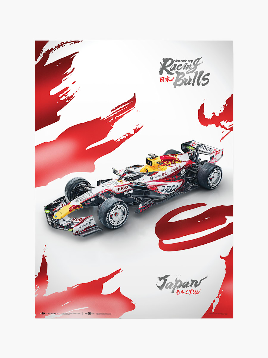 Visa Cash App Racing Bulls Japan GP 2026 Large Design Print (M-RAB26066): Visa Cash App RB Formula One Team