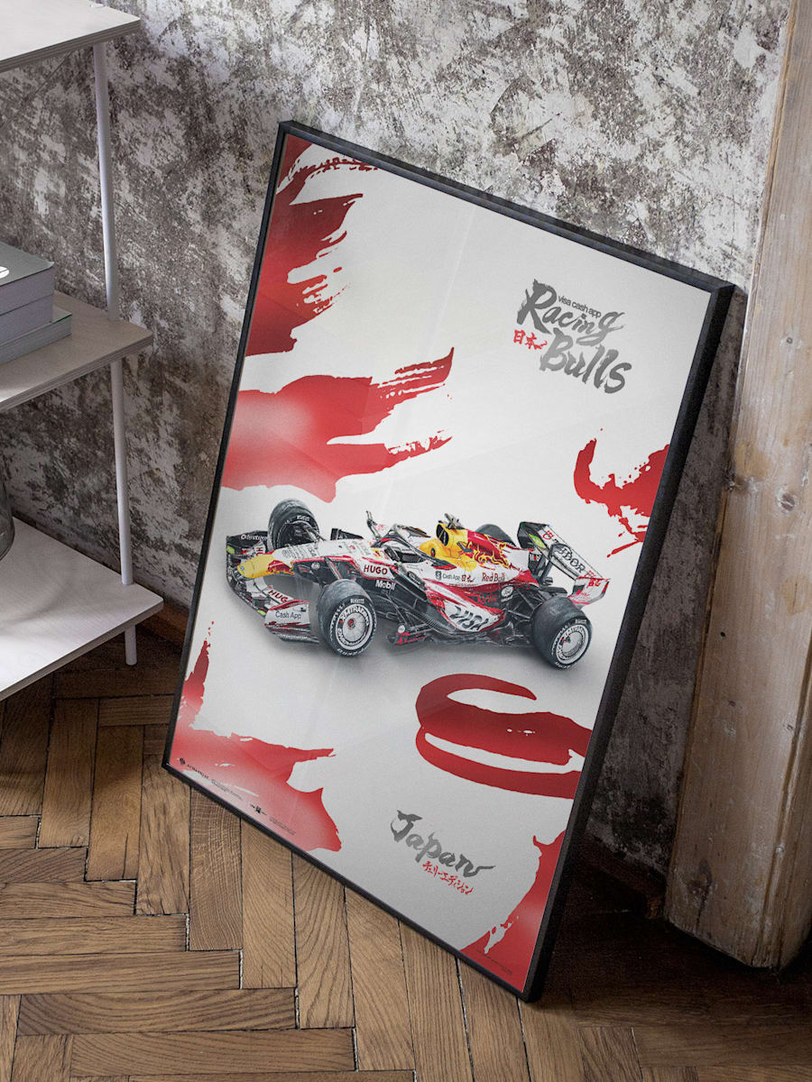 Visa Cash App Racing Bulls Japan GP 2026 Large Design Print (M-RAB26066): Visa Cash App RB Formula One Team