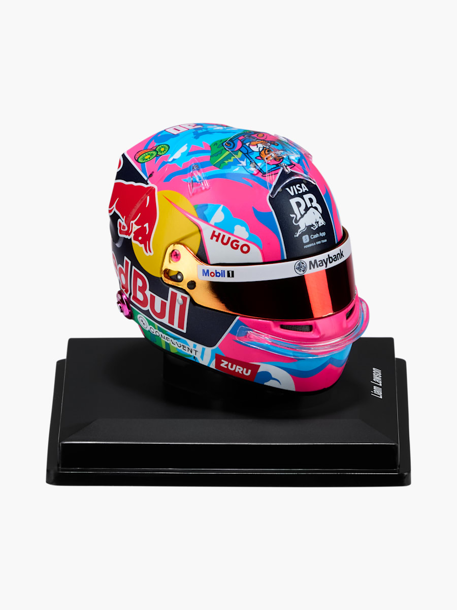 1:5 Liam Lawson Singapore GP 2025 Mini Helmet (M-RAB26075): Visa Cash App Racing Bulls