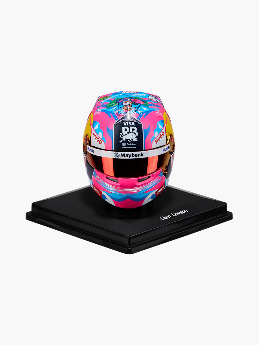 1:5 Liam Lawson Singapore GP 2025 Mini Helmet (M-RAB26075): Visa Cash App Racing Bulls