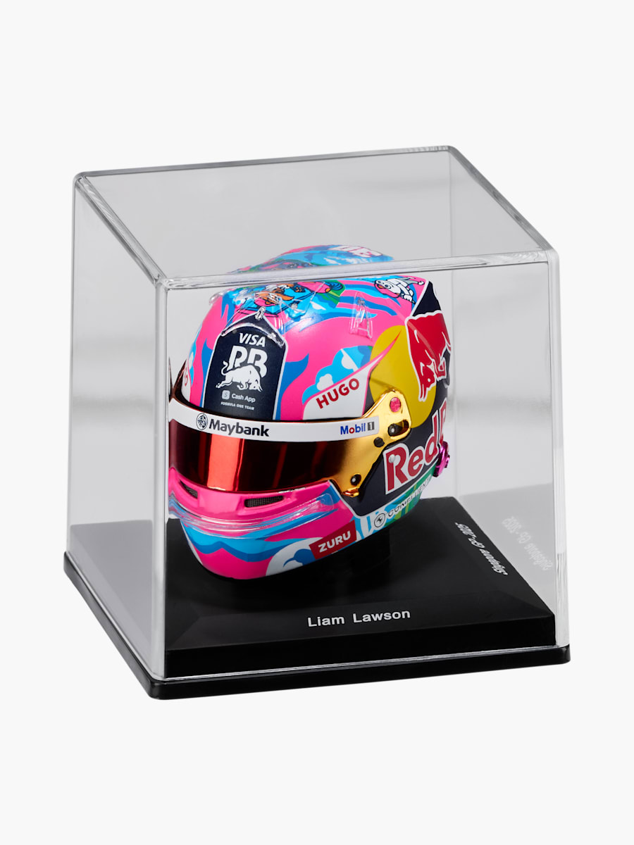 1:5 Liam Lawson Singapore GP 2025 Mini Helmet (M-RAB26075): Visa Cash App Racing Bulls