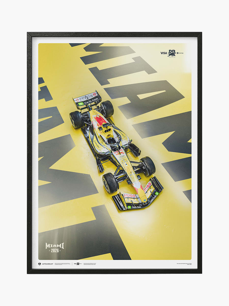 Visa Cash App Racing Bulls Miami GP 2026 Large Design Print (M-RAB26077): Visa Cash App Racing Bulls