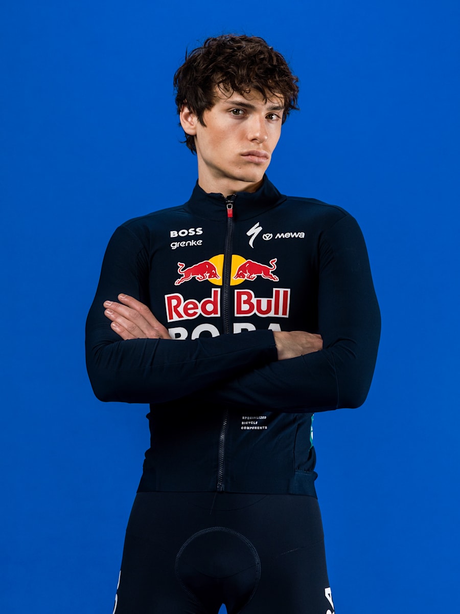 SPECIALIZED Weather Jersey Lang (M-RBB2602): Red Bull - BORA - hansgrohe