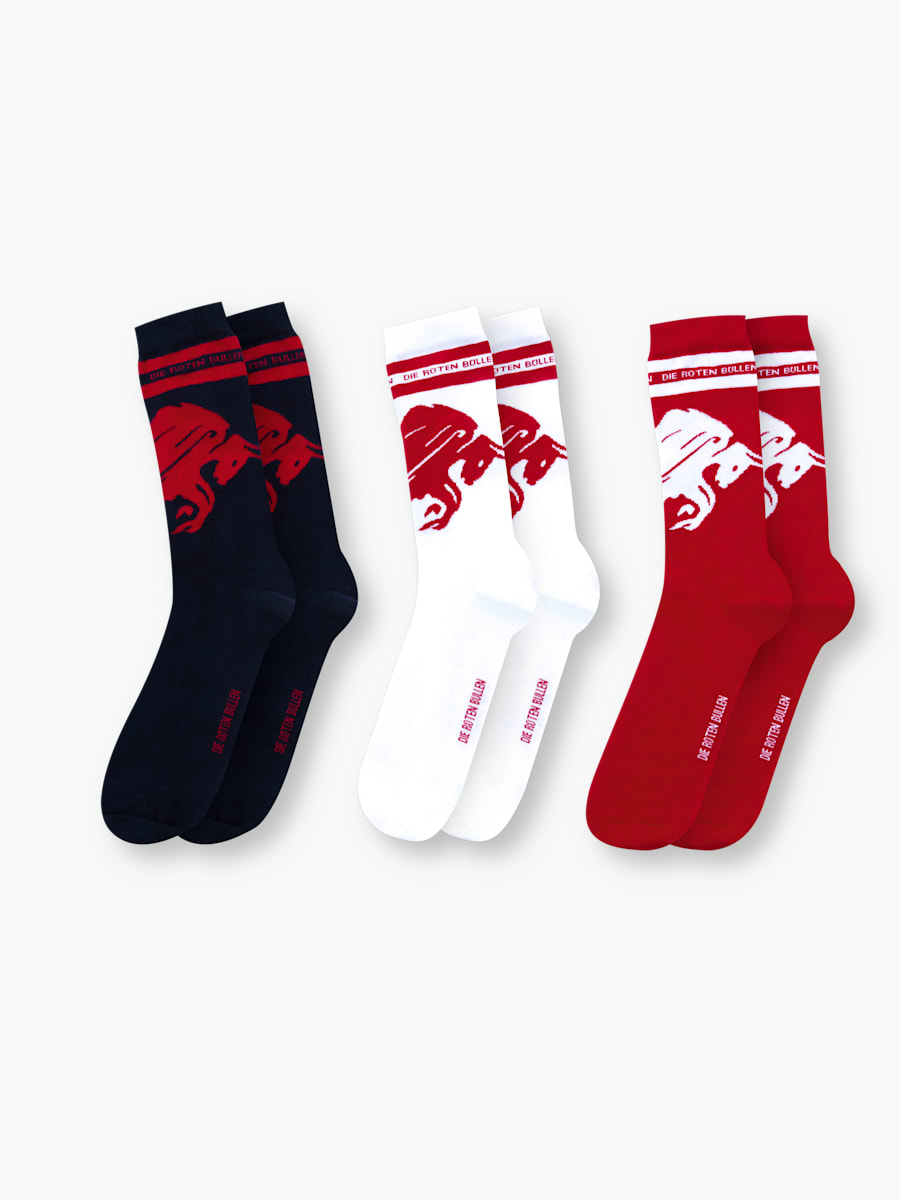 Lot de 3 paires de chaussettes RBL Bull (RBL21148): RB Leipzig