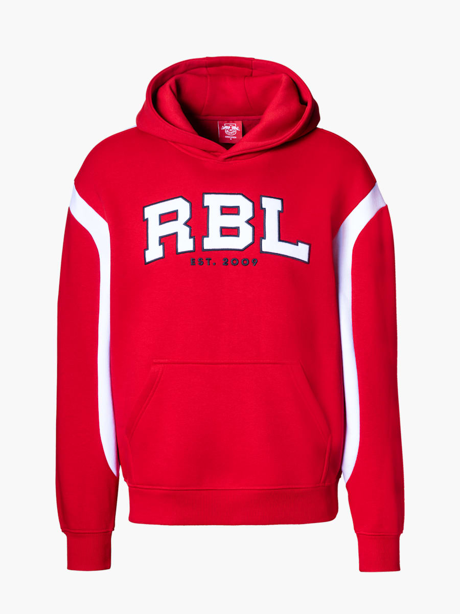 RB Leipzig Shop RBL Varsity Hoodie Red only here at redbullshop