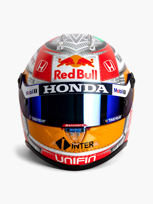 1:2 Checo Perez Austria GP 2021 Mini Helmet (RBR22198): Oracle Red Bull Racing