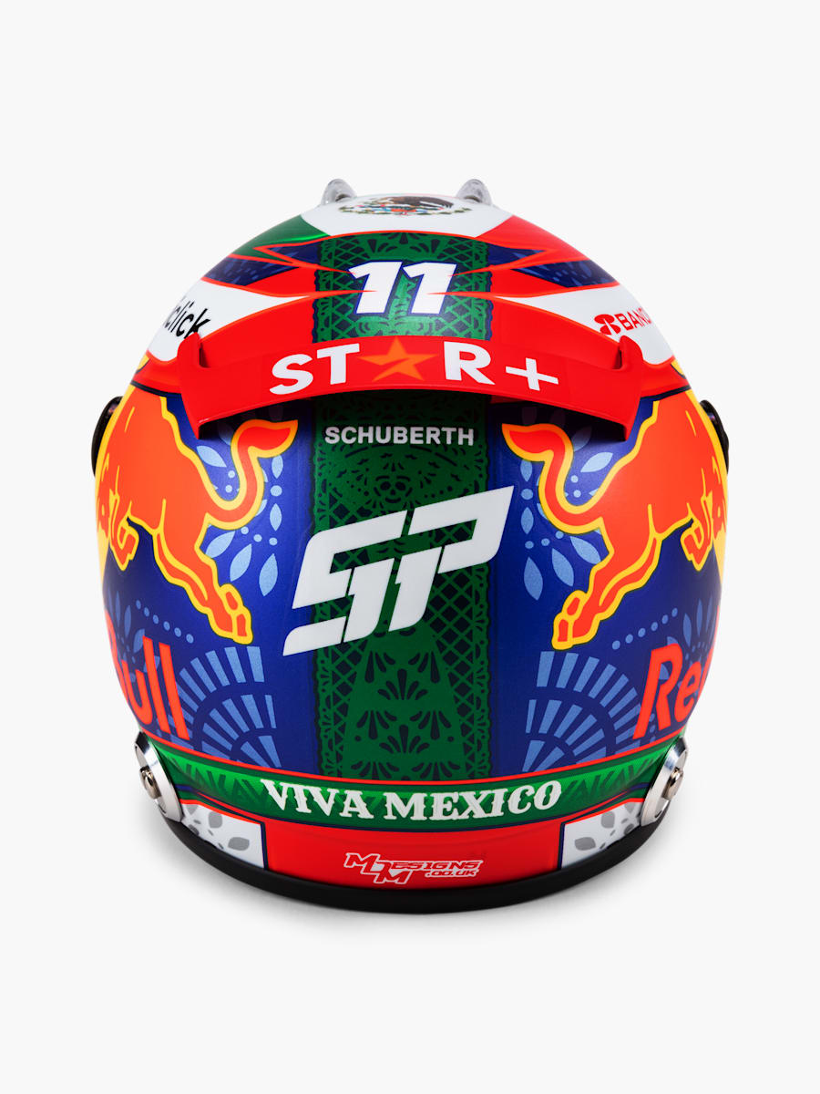 1:2 Checo Perez Mexico GP 2022 Mini Helmet (RBR22281): Oracle Red Bull Racing