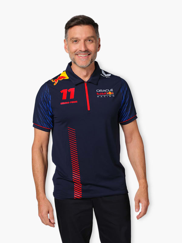 Official Teamline Checo Perez Poloshirt (RBR23009): Oracle Red Bull Racing