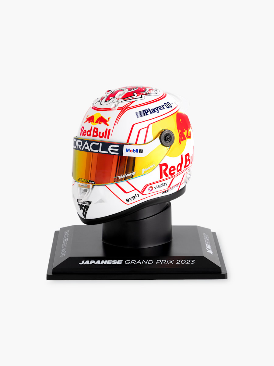 1:4 Max Verstappen Japan GP 2023 Mini Helmet (RBR23255): Oracle Red Bull Racing