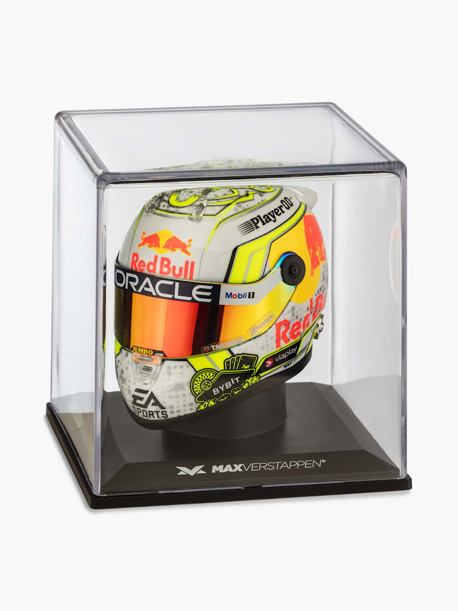 1:4 Max Verstappen Las Vegas GP 2023 Mini Helm (RBR23257): Oracle Red Bull Racing