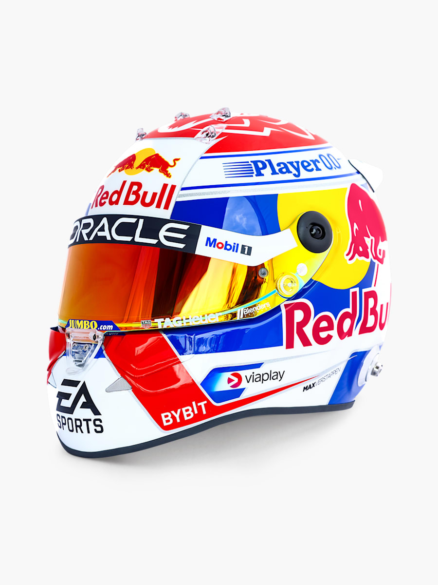 1:2 Max Verstappen Retro 2023 Mini Helm (RBR23453): Oracle Red Bull Racing