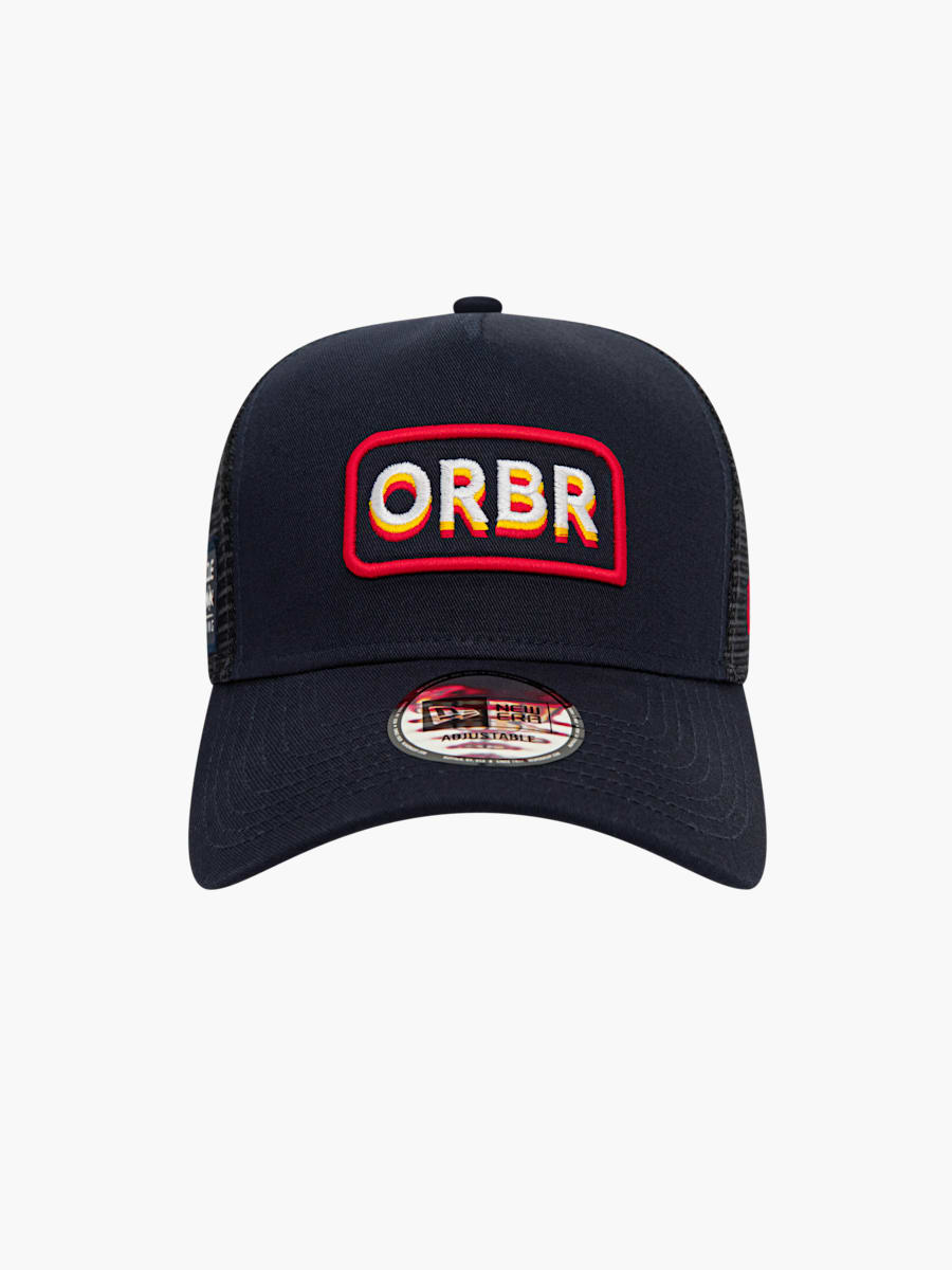 Cappellino con visiera E-Frame di New Era con applicazione ORBR (RBR24044): Oracle Red Bull Racing