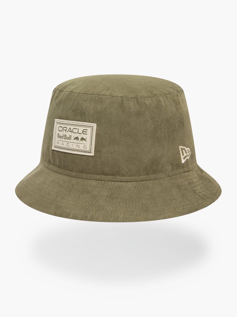 New Era New Olive Suede Bucket Hat (RBR24183): Oracle Red Bull Racing