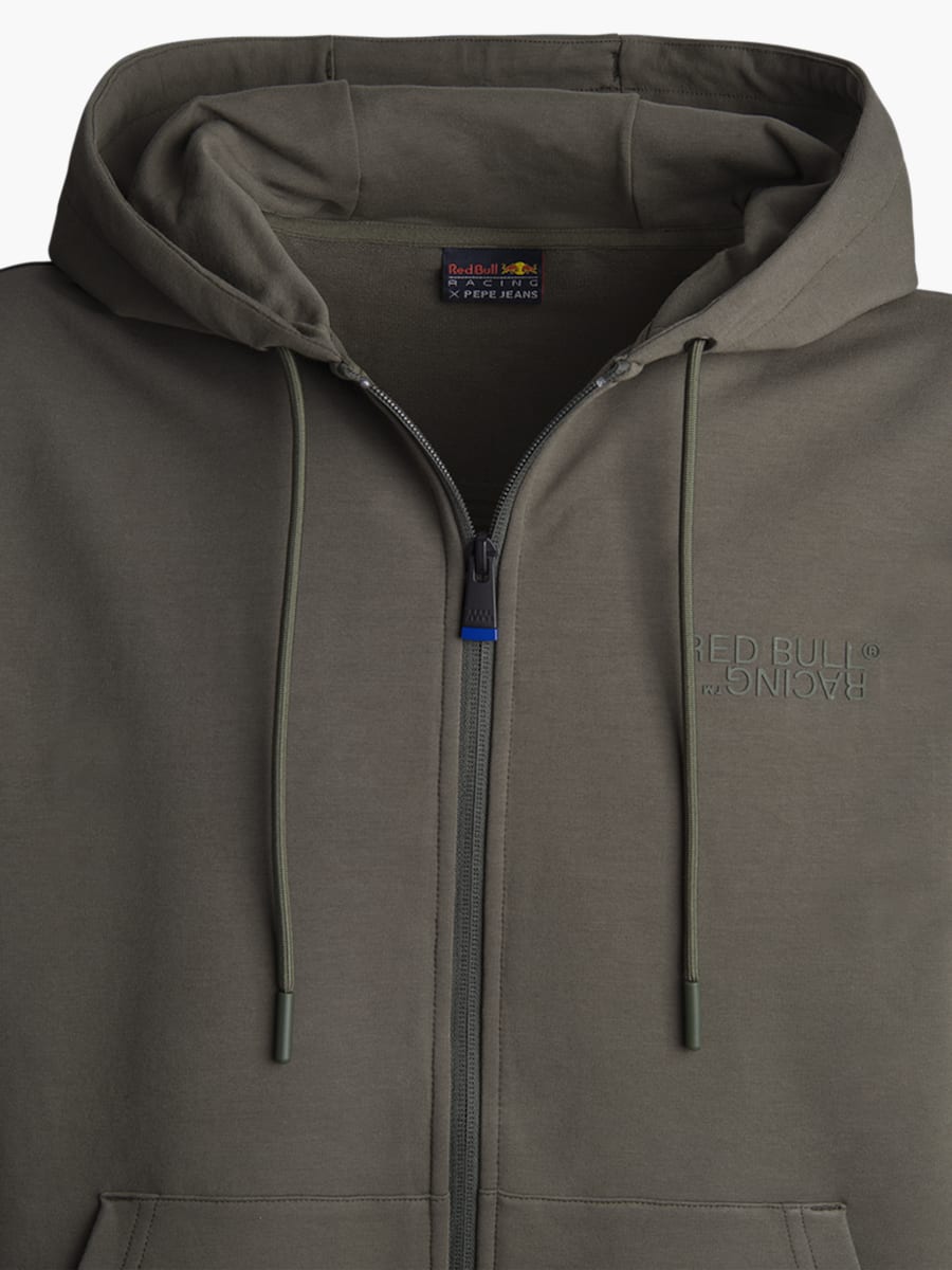 Pepe Jeans Zip Logo Hoodie (RBR24286): Oracle Red Bull Racing