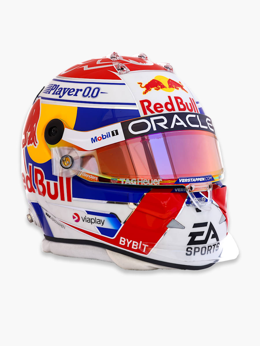 1:2 Max Verstappen 2024 Season Mini Helmet (RBR24310): Oracle Red Bull Racing