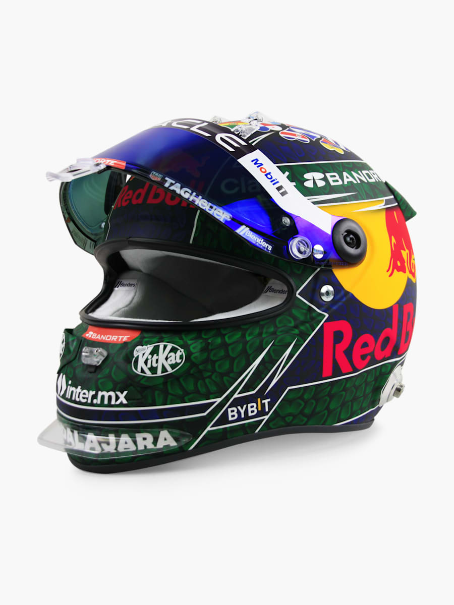 1:4 Checo Perez Miami GP 2024 Mini Helm (RBR24320): Oracle Red Bull Racing