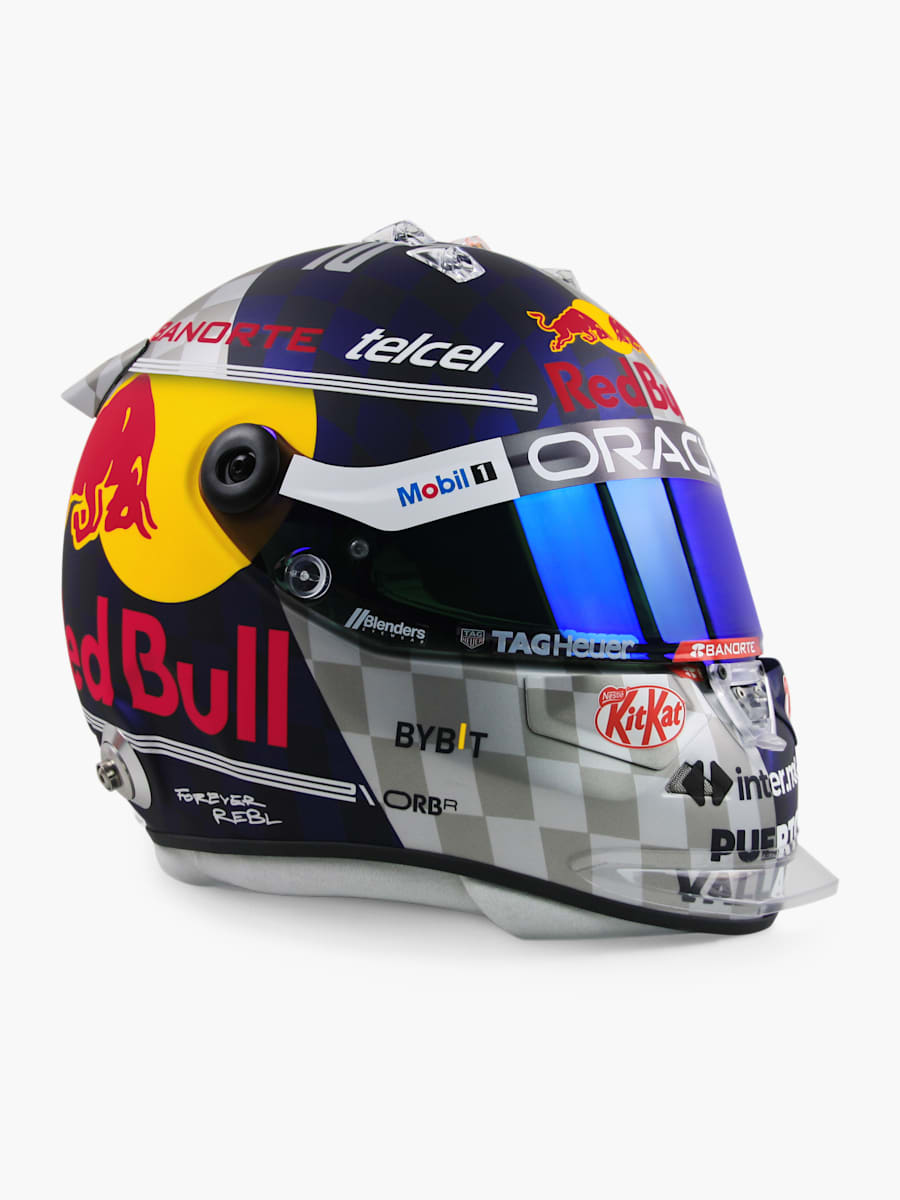 1:2 Checo Perez British GP 2024 Mini Helm (RBR24323): Oracle Red Bull Racing