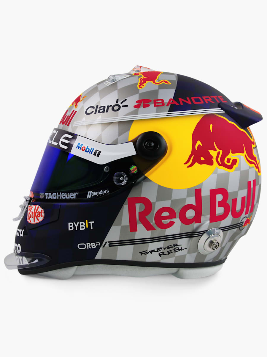 1:2 Checo Perez British GP 2024 Mini Helm (RBR24323): Oracle Red Bull Racing