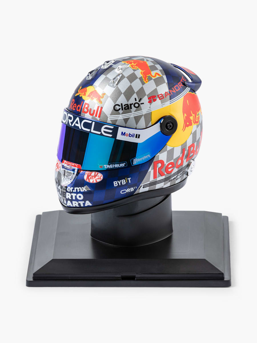 1:4 Checo Perez British GP 2024 Mini Helm (RBR24324): Oracle Red Bull Racing