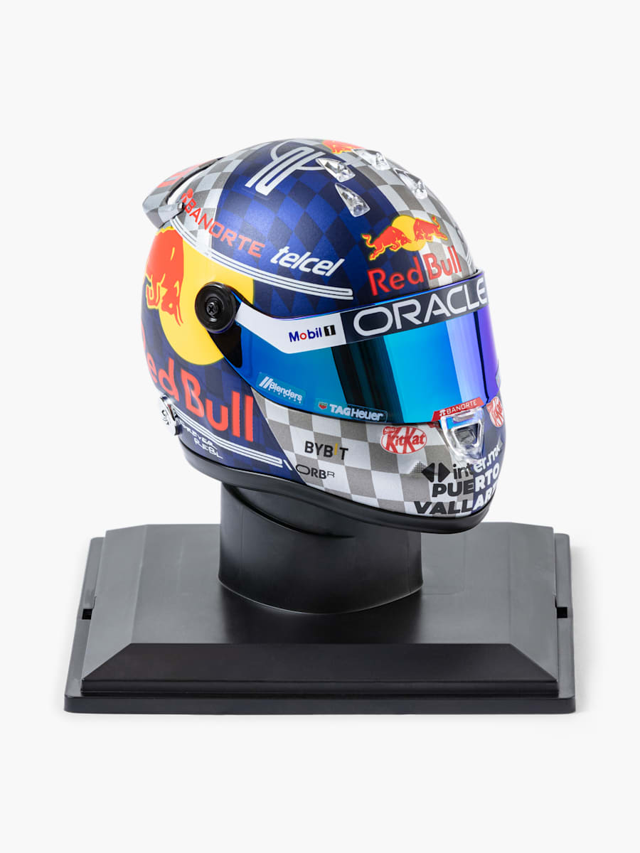 1:4 Checo Perez British GP 2024 Mini Helm (RBR24324): Oracle Red Bull Racing