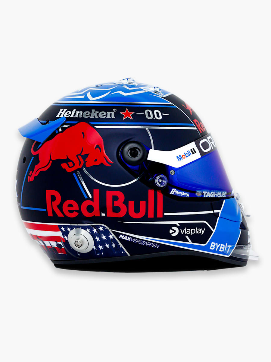 1:2 Max Verstappen 2024 USA Minihelm (RBR24340): Oracle Red Bull Racing